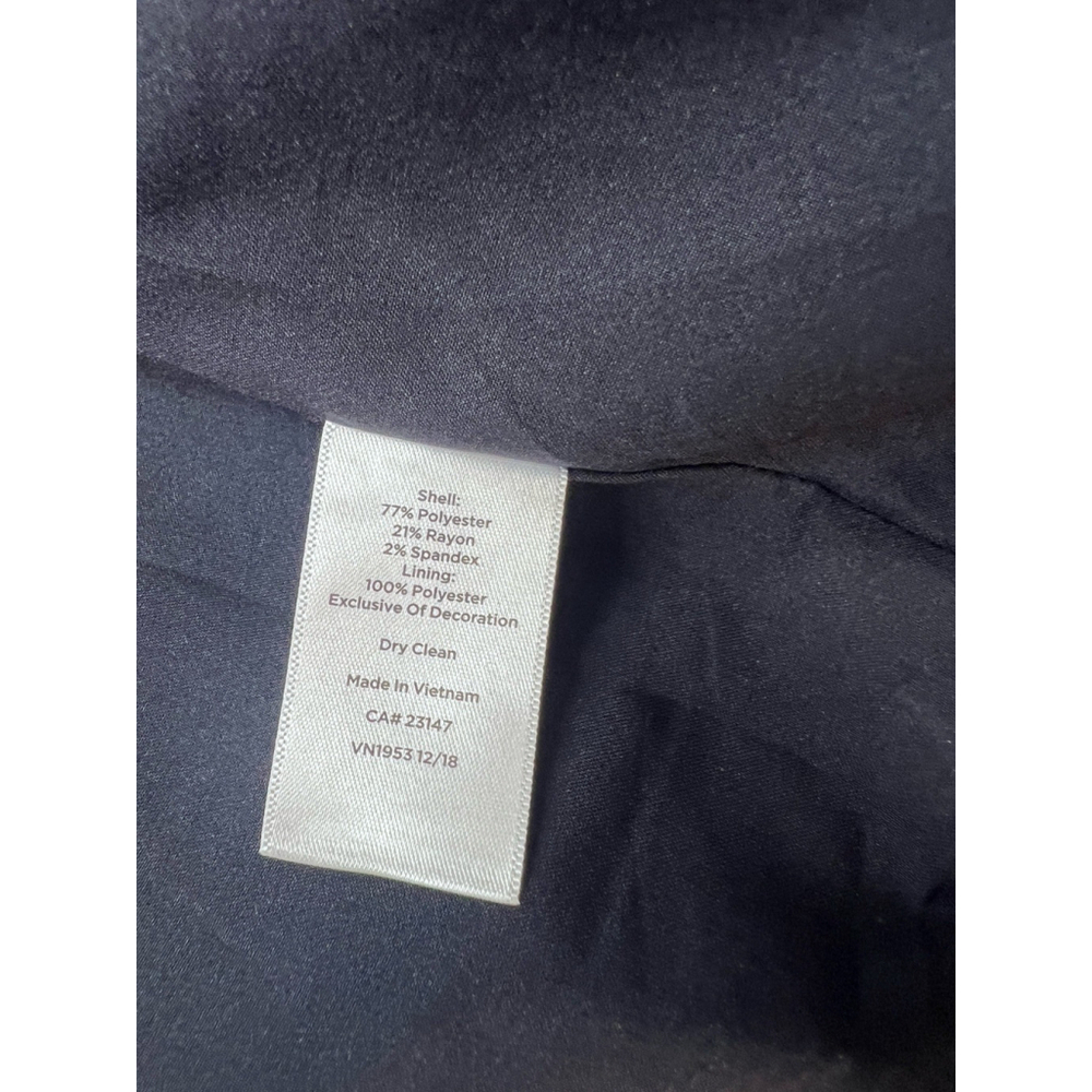 Talbots Plus Size 2X Navy White Stripe Blazer Jacket - Picture 8 of 9